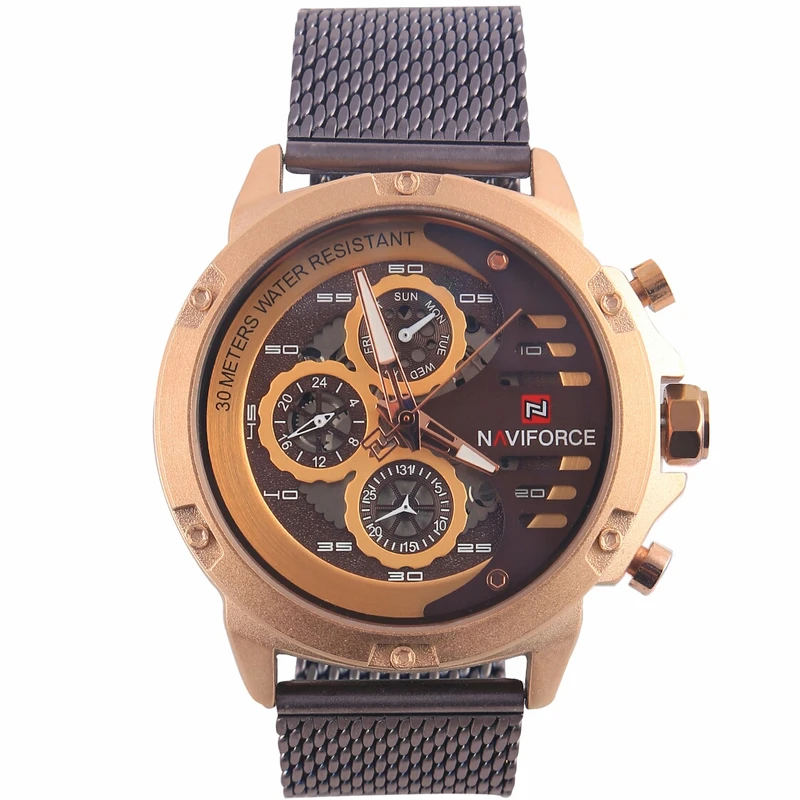 ساعت مچی عقربه‌ای مردانه نیوی فورس مدل Nf9110m