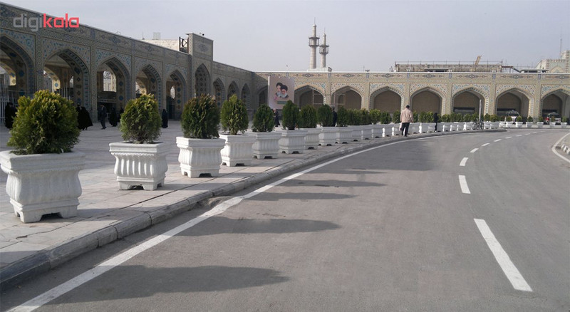 گلدان بتنی مدل رضوی طرح مربع بسته 5 عددی