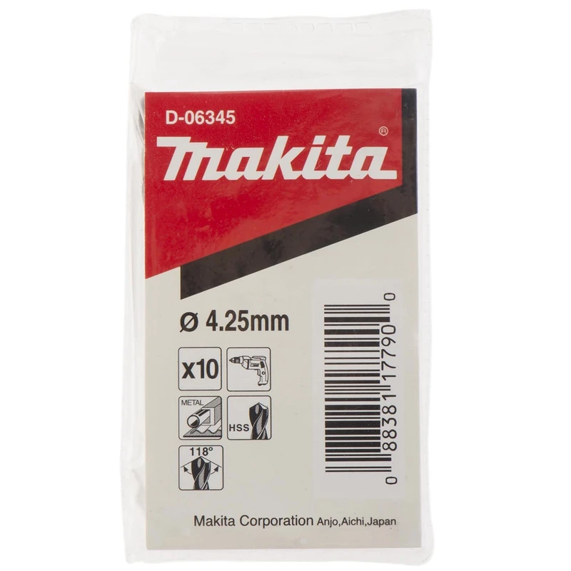 مته فلز ماکیتا مدل D-06345 شماره 4.2