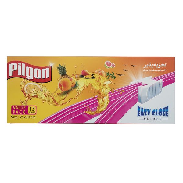 کیسه فریزر پیلگون کد 524309 بسته 15 عددی کیسه فریزر پیلگون کد 524309 بسته 15 عددی