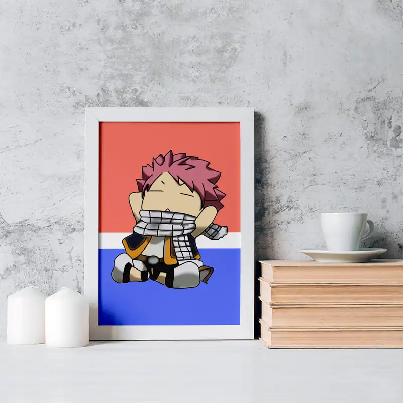 تابلو خندالو مدل ناتسو انیمه فری تیل کد 16499