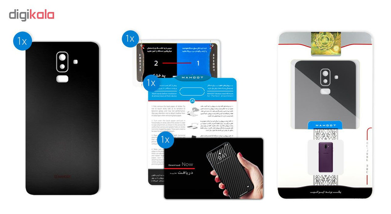 برچسب پوششی ماهوت مدل Black-color-shades Special مناسب برای گوشی Samsung J8