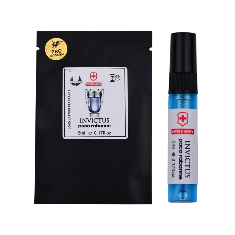 عطر جیبی مردانه سوئیس آرمی مدل اینوکتوس پاکو رابان با رایحه خنک حجم 5 میلی‌لیتر