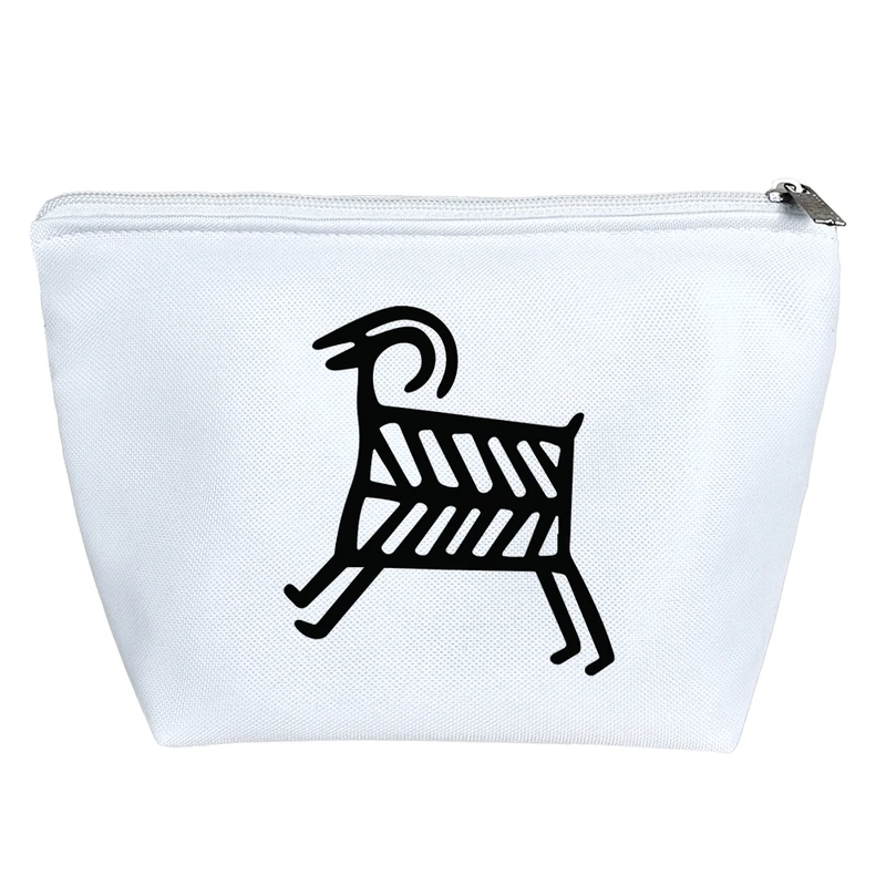 کیف لوازم آرایش دخترانه خندالو مدل نقش بز کد 7285