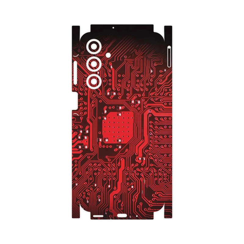برچسب پوششی ماهوت مدل Red_Printed_Circuit_Board-FullSkin مناسب برای گوشی موبایل سامسونگ Galaxy A16 4G