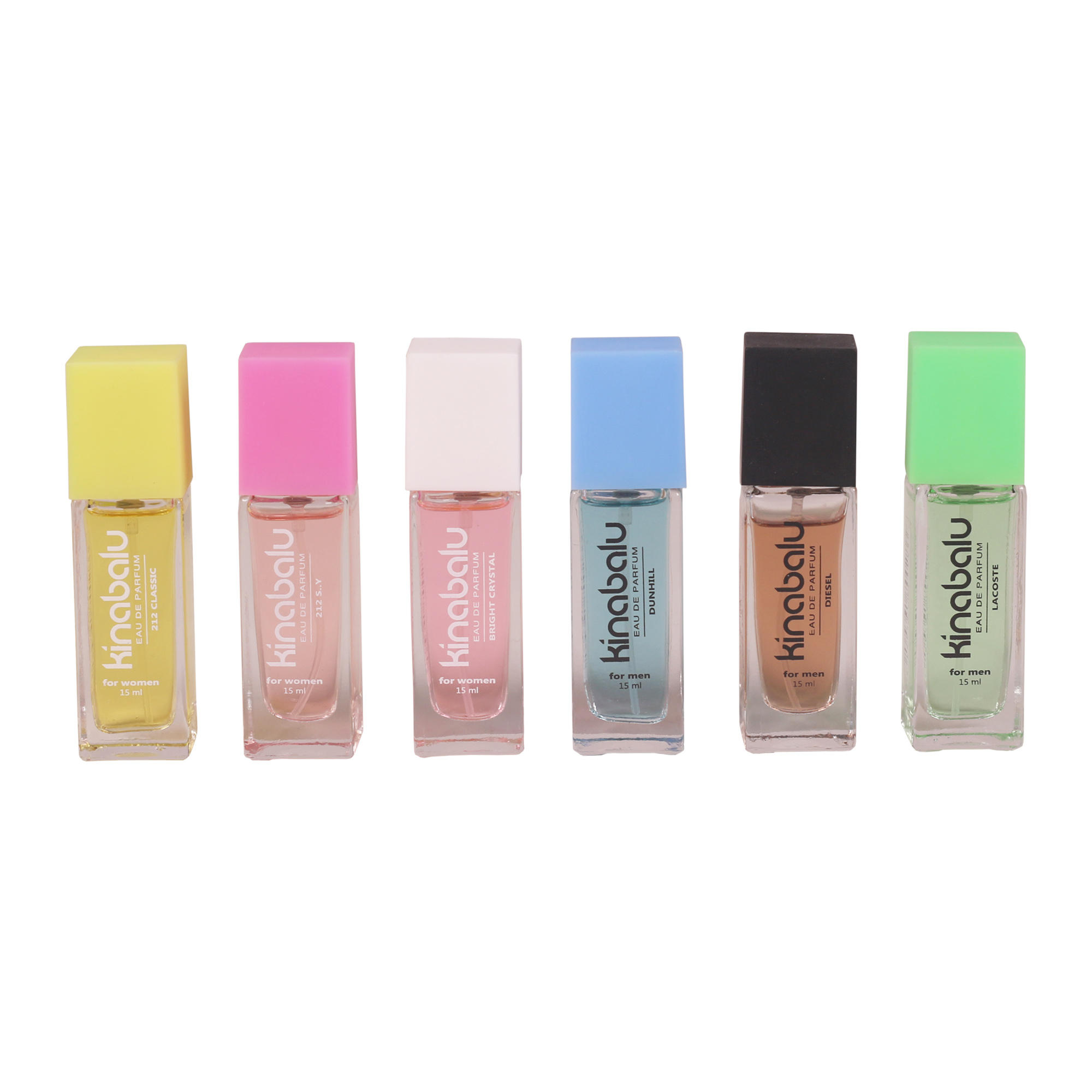 عطر جیبی کینابالو کد 001 حجم ۱۵ میلی لیتر مجموعه ۶ عددی