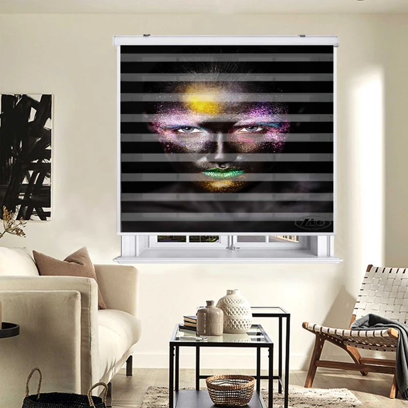 پرده زبرا زیو کد W4053 سایز 150X150 سانتی متر