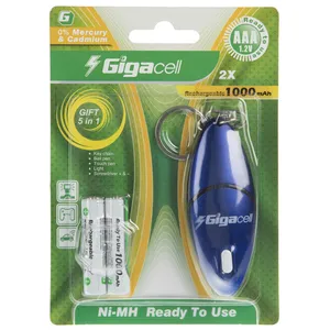 باتری نیم قلمی قابل شارژ گیگاسل مدل 1000mAh بسته 2 عددی