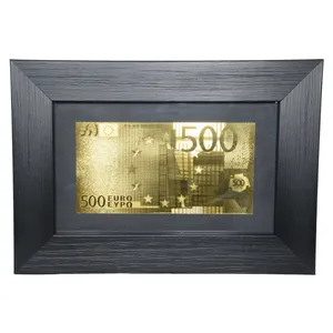 قاب عکس طرح یورو طلایی مدل Frame Golden Euro