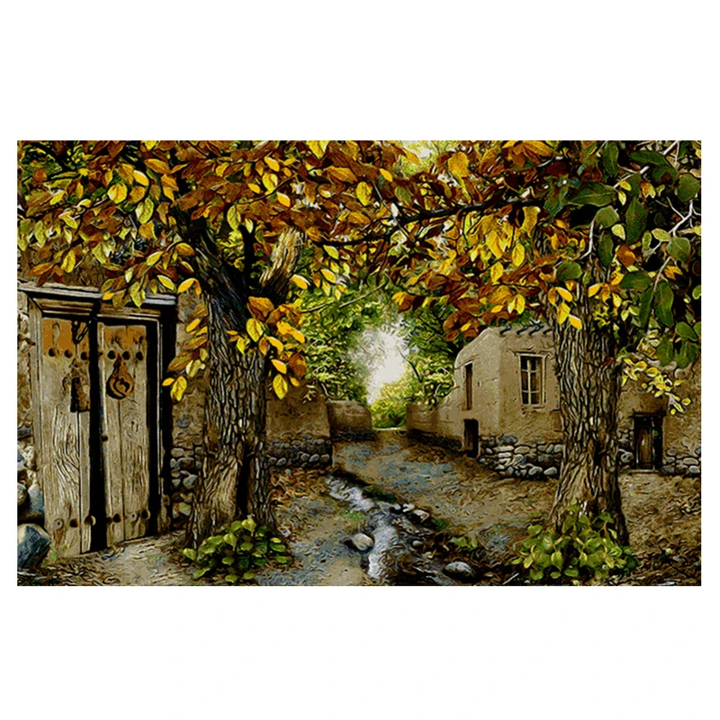 نخ و نقشه تابلوفرش طرح منظره کد 23291