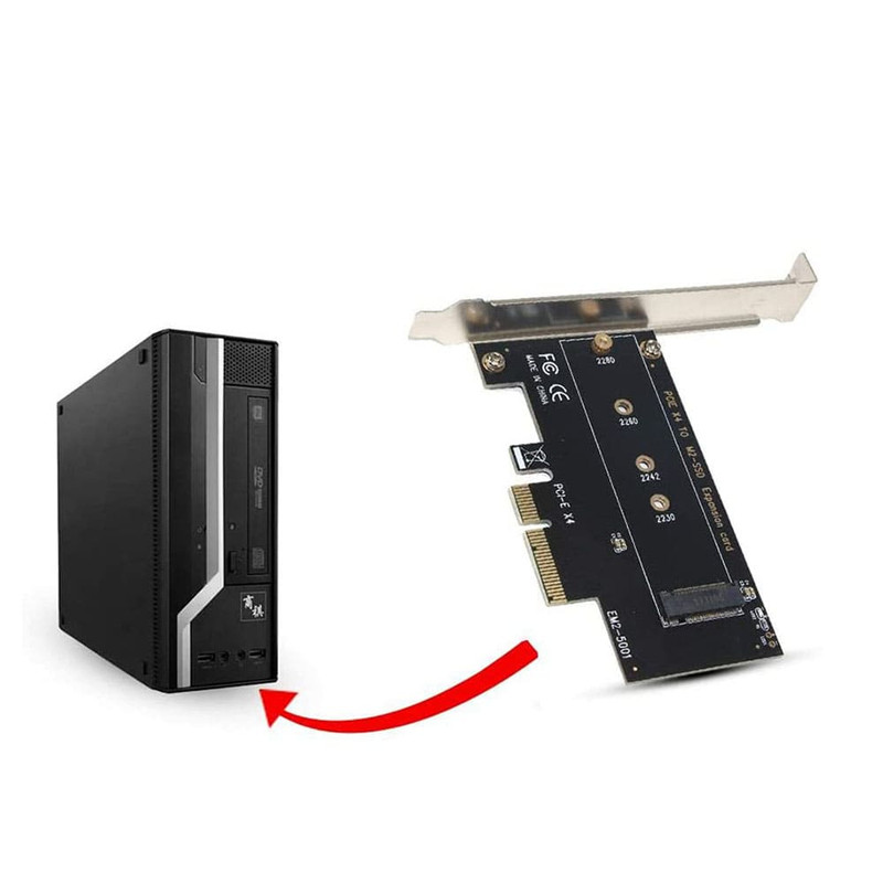 کارت توسعه PCI-E افزایش M.2 NVME مدل EM2-5001 1
