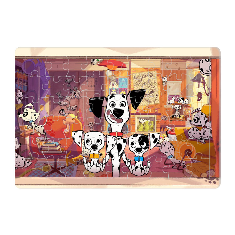 پازل 54 تکه طرح صد و يک سگ خالدار مدل P001