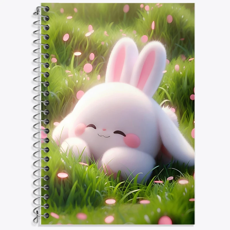 دفتر نت موسیقی 50 برگ خندالو طرح خرگوش بامزه کد F5729