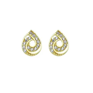 گوشواره طلا 18 عیار نیکان زر مدل GE105 
