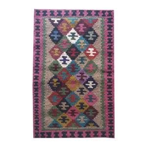 گلیم دستبافت نیم متری کد 1123