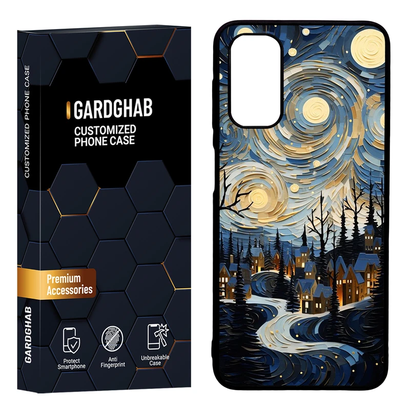 کاور گارد قاب مدل دور ژله ای هنری مناسب برای گوشی موبایل سامسونگ Galaxy A13 5G / A04s