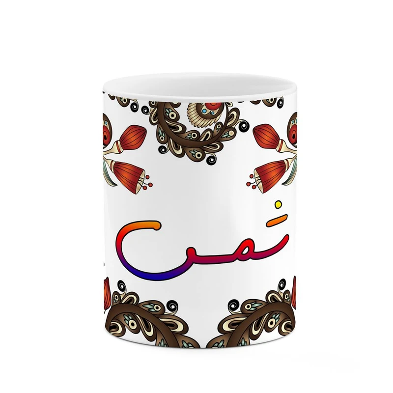 ماگ کاکتی مدل اسم شمس طرح سنتی گل و بته کد mgh45861