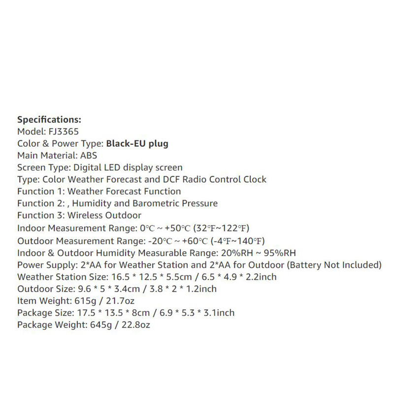دما سنج و رطوبت سنج فانجو کد 8038