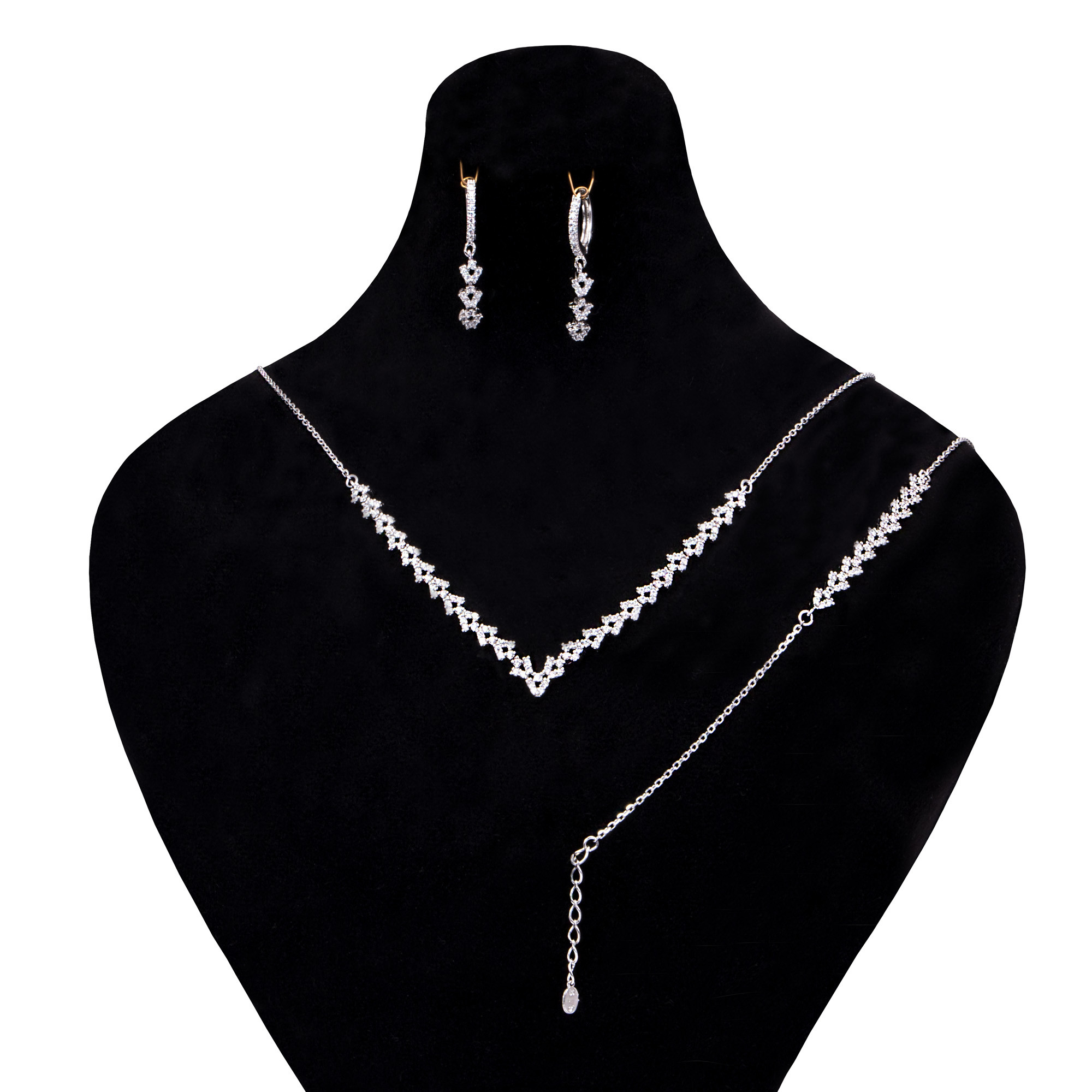 نیم ست نقره زنانه مدل GTA-682