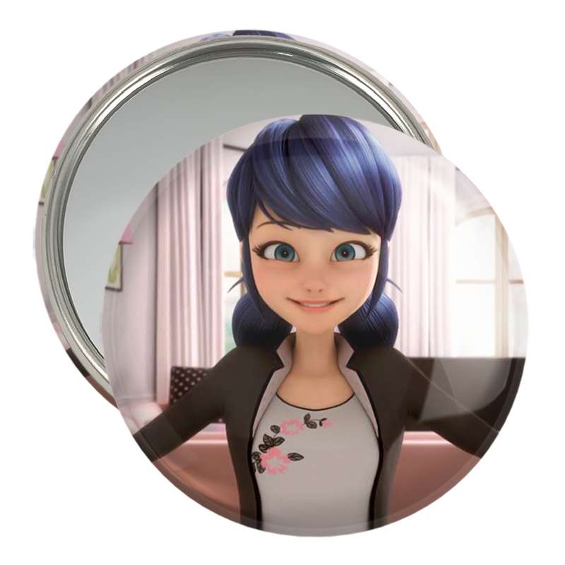 آینه جیبی خندالو مدل دختر کفشدوزکی  کد 3079