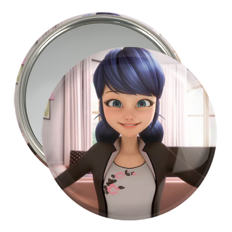 آینه جیبی خندالو مدل دختر کفشدوزکی  کد 3079