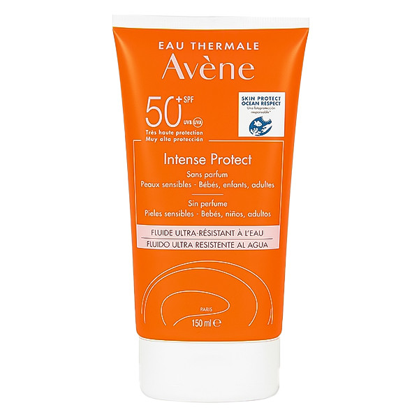 فلوئید ضد آفتاب بدون رنگ اون SPF 50 مدل Intense Protect مناسب پوست های حساس حجم 150 میلی لیتر