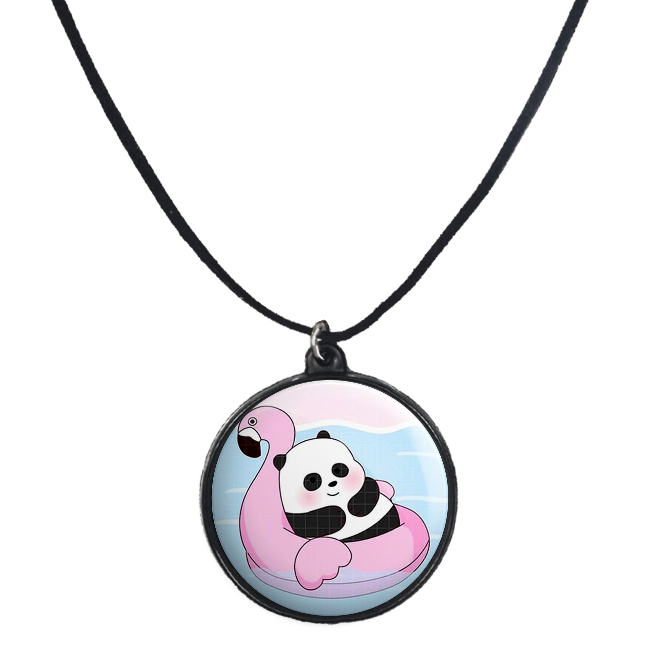 گردنبند پرمانه طرح خرس‌های کله‌فندقی کد pmb.10275 مدل دو طرفه