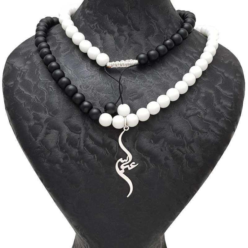 گردنبند نقره طرح اسم عباس کد FOP 653 گردنبند نقره طرح اسم عباس کد FOP 653