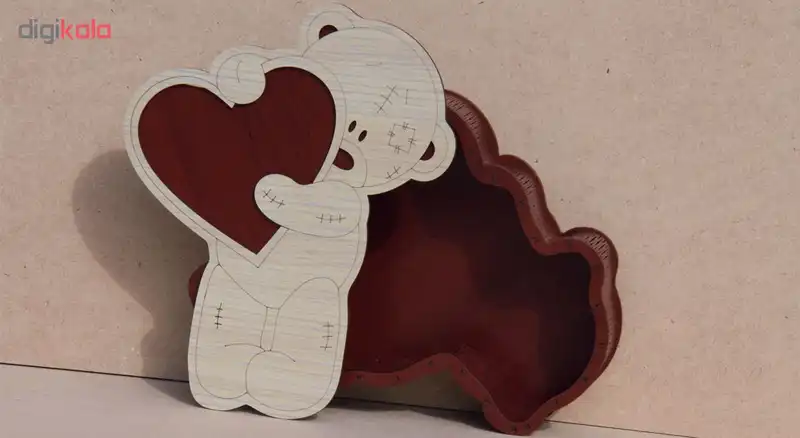 جعبه هدیه اس ای دکور طرح خرس مدل 06