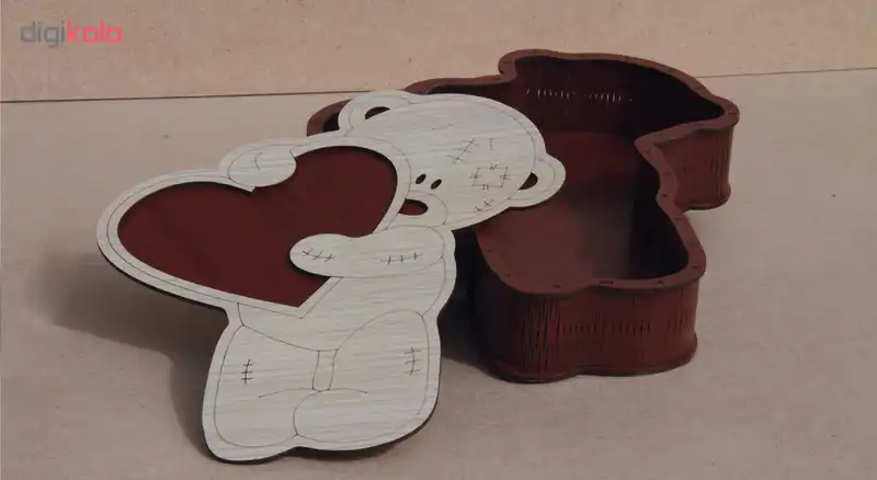 جعبه هدیه اس ای دکور طرح خرس مدل 06