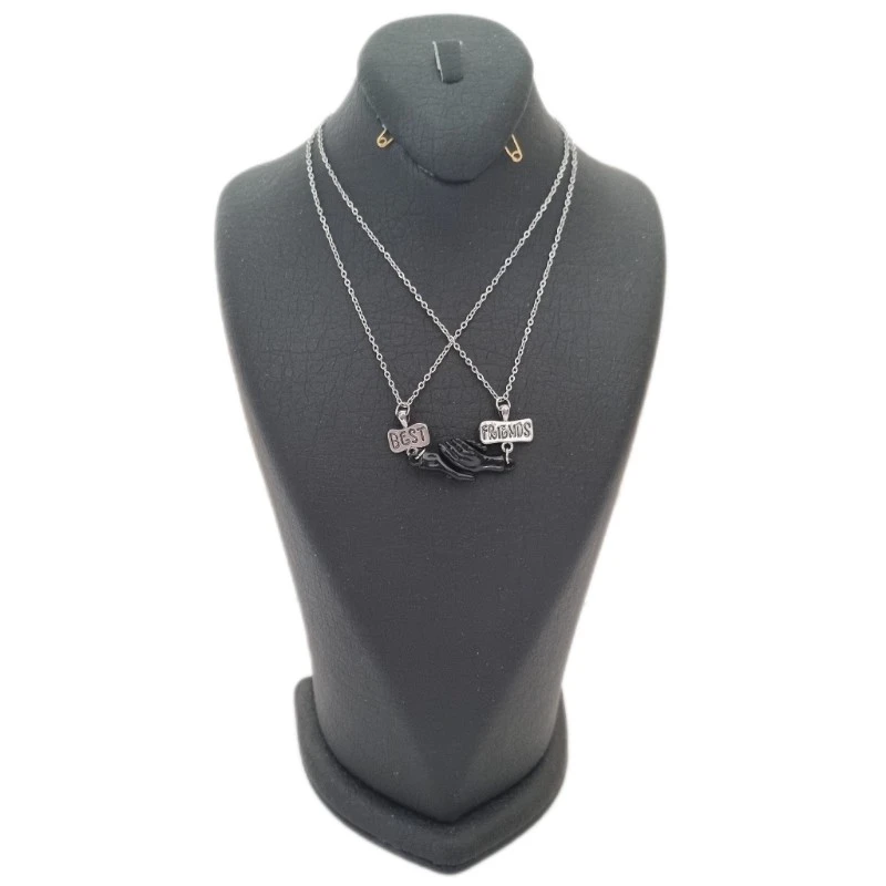 گردنبند مدل دوستی مگنتی طرح best friend کد 77 بسته دو عددی