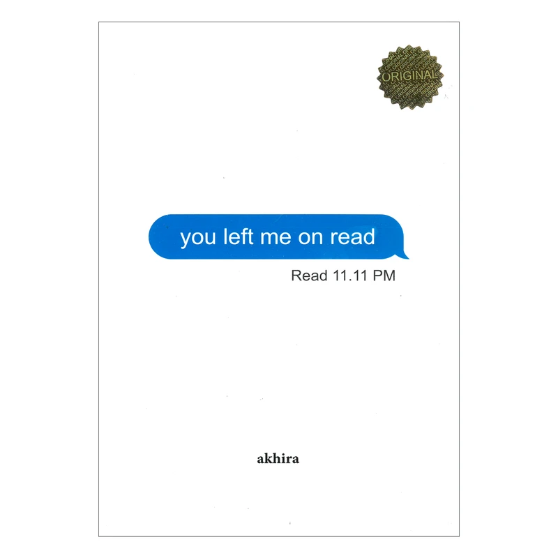 کتاب you left me on read اثر akhira انتشارات مات