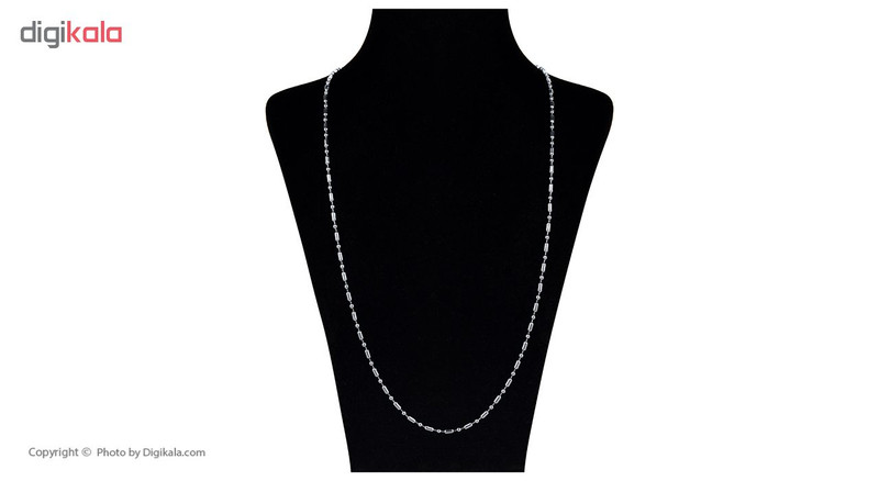 زنجیر زنانه نوژین طرح خط و نقطه