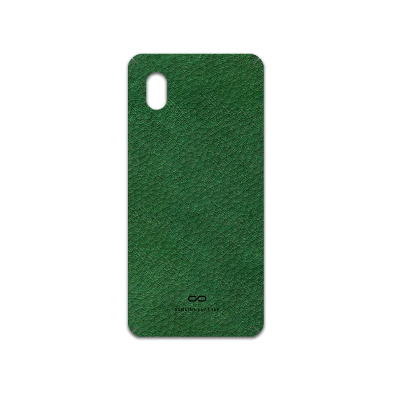 برچسب پوششی ماهوت مدل Green-Leather مناسب برای گوشی موبایل سامسونگ Galaxy A01 Core