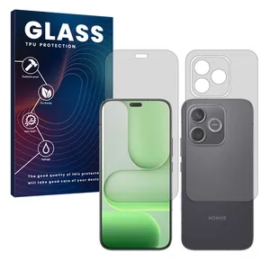 Glass Hydrogel model Matte Screen Protector for Honor 600 Lite mobile phone along with the back protector