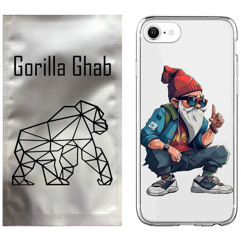 کاور گوریلا قاب مدل CLG کد 48 طرح پیرمرد مناسب برای گوشی موبایل اپل iPhone 7 / 8 / SE 2022