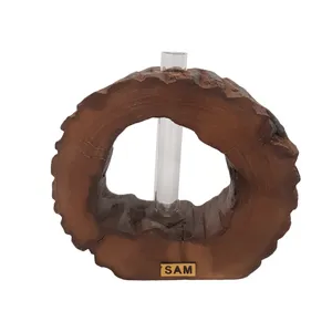 گلدان دکوری سام مدل wood کد 102