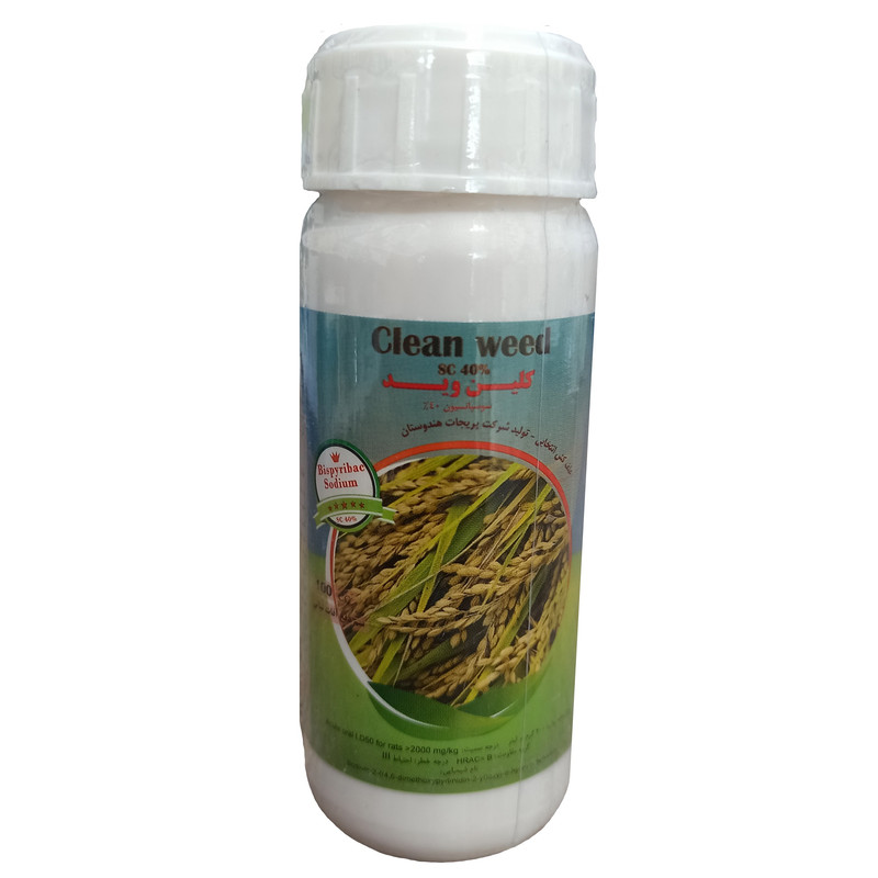 علفکش برنج کلین وید مدل بیس پیرباک سدیم حجم 100 میلی لیتر
