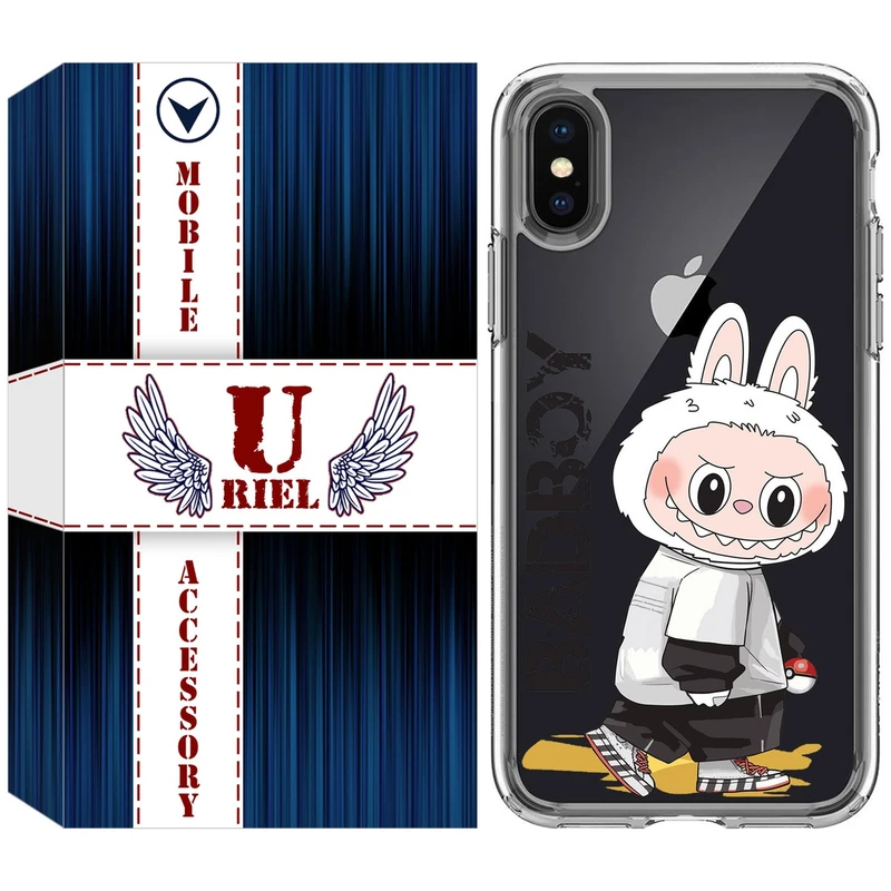 کاور یوریل مدل Clear کد 103 طرح لبوبو Labubu مناسب برای گوشی موبایل اپل iPhone X / XS