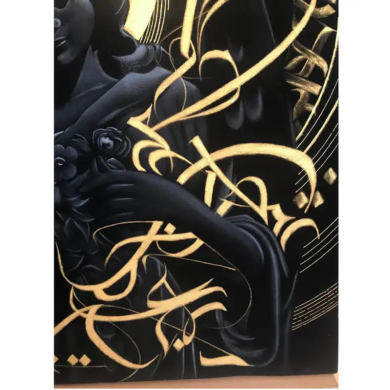 تابلو نقاشی رنگ روغن مدل توبه فرشته