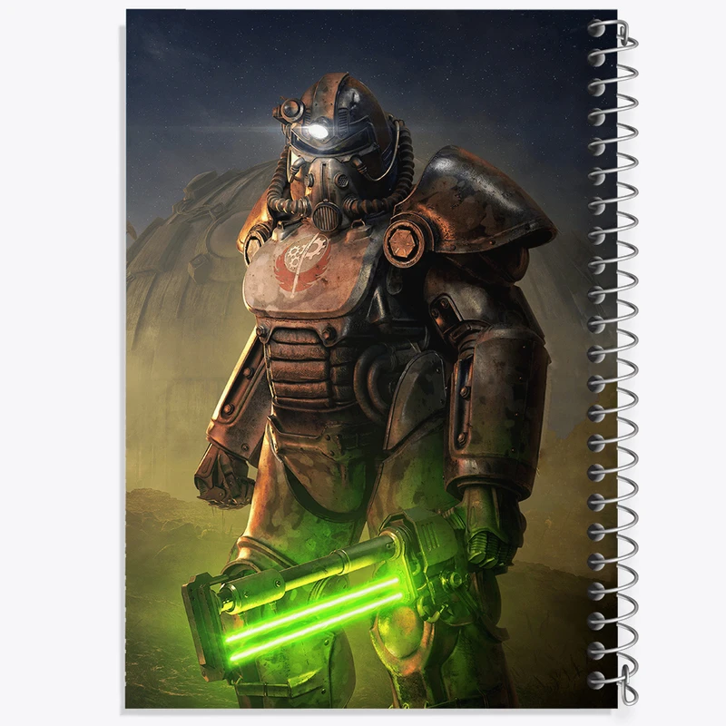 دفتر نقاشی 50 برگ خندالو طرح بازی فال‌اوت (Fallout) کد 31289