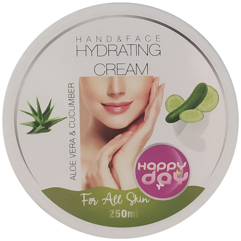 کرم آبرسان هپی دی مدل Aloe Vera & Cucumber حجم 250 میلی لیتر