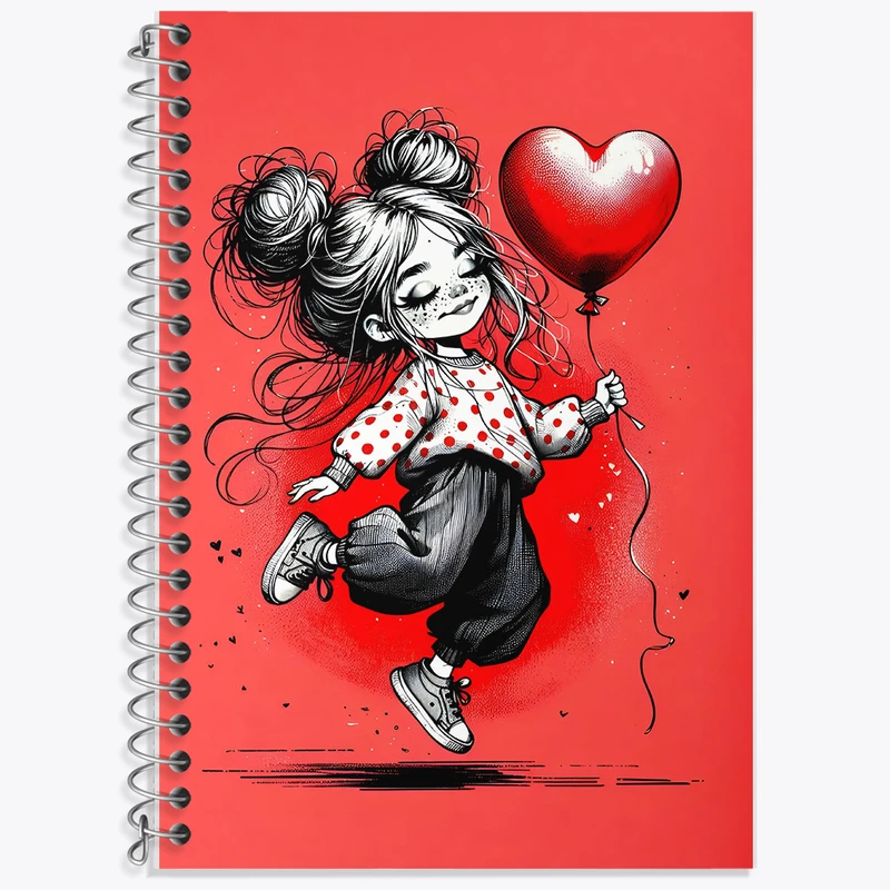 دفتر لغت 50 برگ خندالو طرح دخترانه کیوت کد F5529