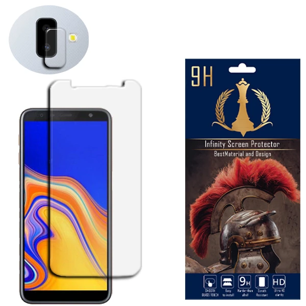   محافظ لنز دوربین اینفینیتی مدل PRO MAX مناسب برای گوشی موبایل سامسونگ Galaxy J6 PLUS به همراه محافظ صفحه نمایش
