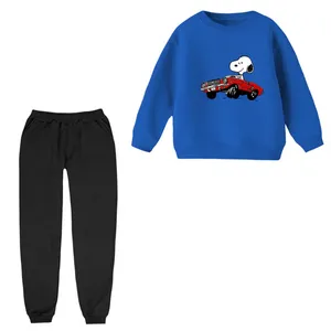 ست سویشرت و شلوار مدل اسنوپی کد ۸۰ رنگ آبی