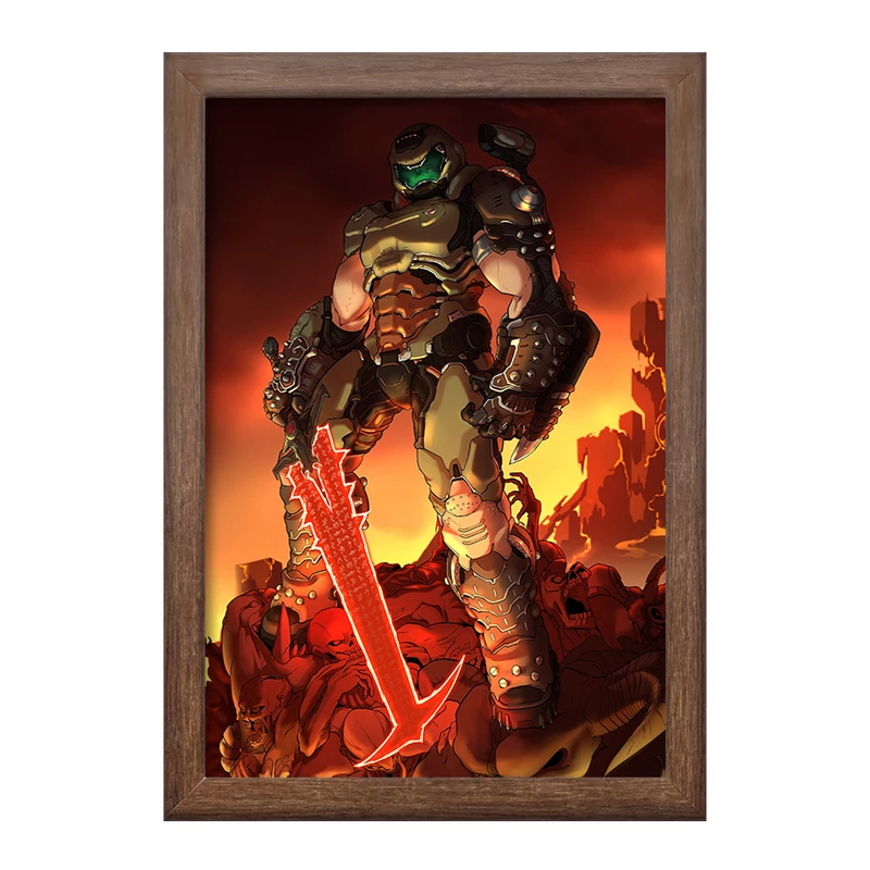 تابلو خندالو طرح بازی رستاخیز (Doom) کد 31400