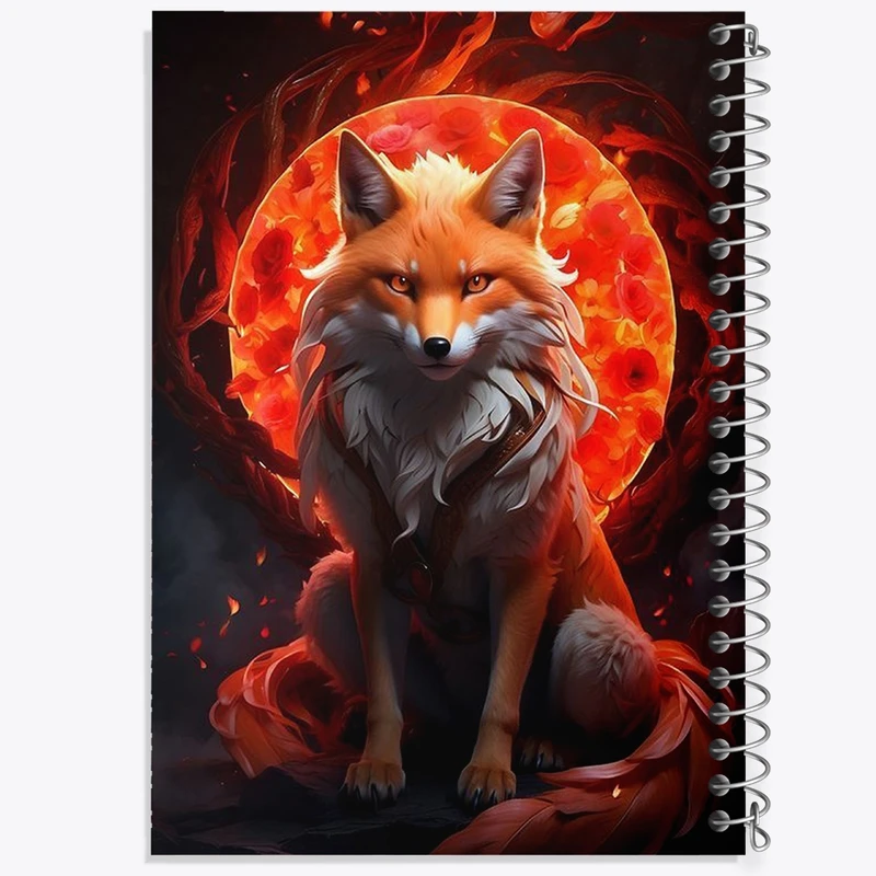 دفتر شطرنجی 50 برگ خندالو مدل روباه کد F1226