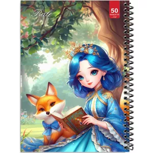 دفتر نقاشی 50 برگ انتشارات بله طرح دختر و روباه و کتاب کد A4-L510