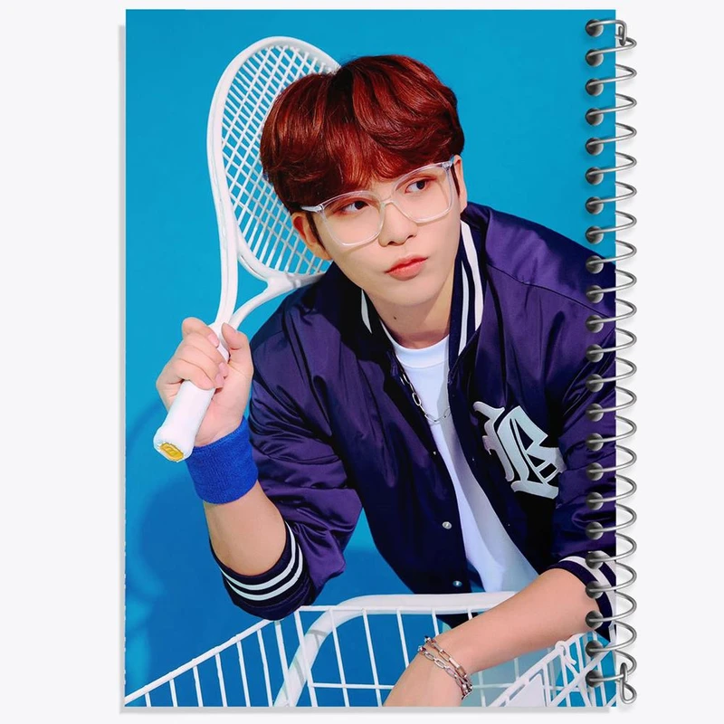 دفتر مشق 50 برگ خندالو مدل جونگهو گروه ایتیز ATEEZ کد 21291