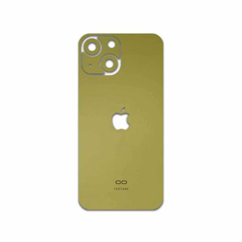 برچسب پوششی ماهوت مدل Matte-Gold مناسب برای گوشی موبایل اپل iPhone 13 Mini